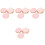 80Pcs Paper Light Pink Party for & 3