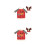 4Pcs Washable Assorted Color Christmas Sweater Hat Covers 4