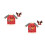 4Pcs Washable Assorted Color Christmas Sweater Hat Covers 6