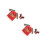 4Pcs Washable Assorted Color Christmas Sweater Hat Covers 8