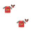 4Pcs Washable Assorted Color Christmas Sweater Hat Covers 9