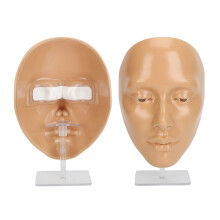 5D Silicone Makeup Practice Face Board for Beginners, 20ml Remover