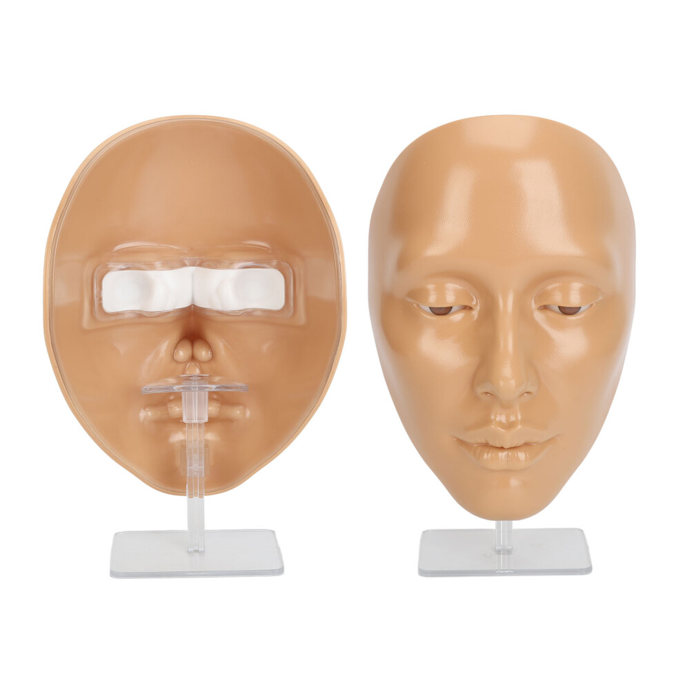 5D Silicone Makeup Practice Face Board for Beginners, 20ml Remover