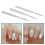 3Pcs Silver Nail Stripping Brushes for Accurate Nail Art Design 7