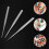 3Pcs Silver Nail Stripping Brushes for Accurate Nail Art Design 8