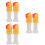 6Pièces Bouchons Étanches PP Pour Bouteilles Voyage Enfants 1