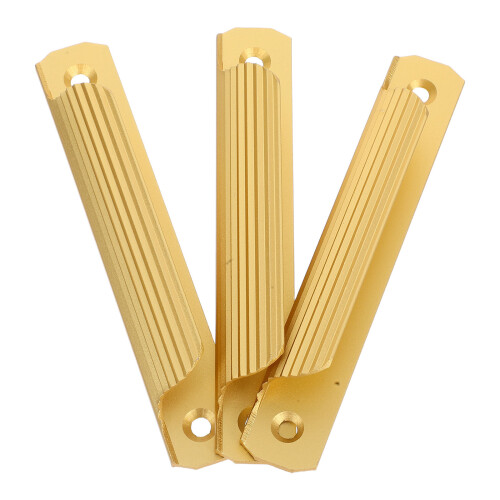 6Pcs Aluminum Golden Sliding Barn Door Handles Durable Pull Handles 2