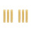 6Pcs Aluminum Golden Sliding Barn Door Handles Durable Pull Handles 6