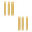 6Pcs Aluminum Golden Sliding Barn Door Handles Durable Pull Handles 8
