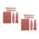 2Sets Coffee Color Makeup Brushes Plastic Synthetic for Travel Use 6