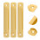 6Pcs Aluminum Golden Sliding Barn Door Handles Durable Pull Handles 10