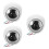 3Pcs Easy Install Electric Scooter Front Light LED Headlamp in White 7
