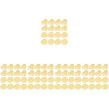 100Pièces Marqueurs Vin Acryliques Dorés Design Unique Décoratif