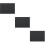 3Pcs Felt Calligraphy Desk Pads Black Practical Writing Mats 4