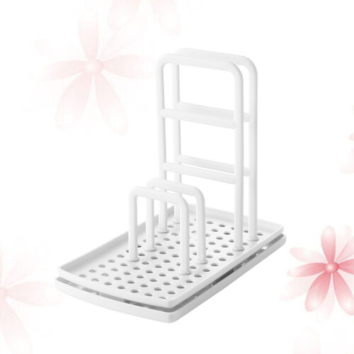 3Pcs Lightweight Plastic Sponge Holder Kitchen Drain Rack White 1