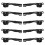 20Pairs Sleek Black Metal Zipper Slider Pulls for Luggage Backpack Use 2