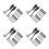 20Pairs Sleek Black Metal Zipper Slider Pulls for Luggage Backpack Use 3