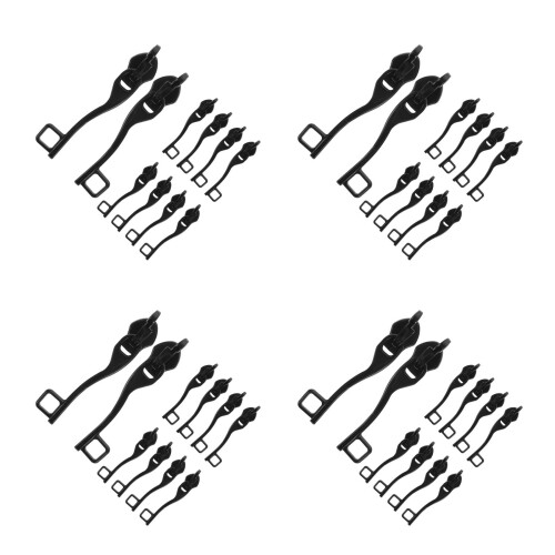 20Pairs Sleek Black Metal Zipper Slider Pulls for Luggage Backpack Use 2