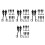 20Pairs Sleek Black Metal Zipper Slider Pulls for Luggage Backpack Use 8