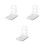 3Pcs Lightweight Plastic Sponge Holder Kitchen Drain Rack White 4