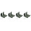 8Pcs Durable Grey Metal Snowboard Storage Rack Wall Mounted Holder 5