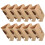 20Pcs Foldable Coffee Cup Carrier with Handle Kraft Paper Drink Holder 2