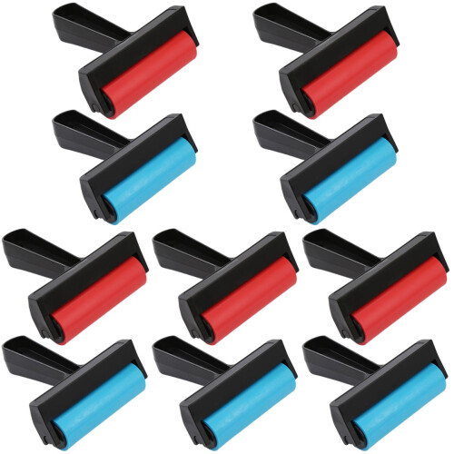 10Pcs Assorted Color Plastic Diamond Drawing Rollers for Daily Art Use 2