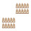 20Pcs Foldable Coffee Cup Carrier with Handle Kraft Paper Drink Holder 4