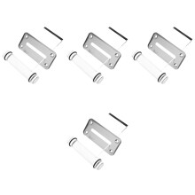 4Ensembles Slot Billets Métal Argent Pour Décor Pagaie Acrylic