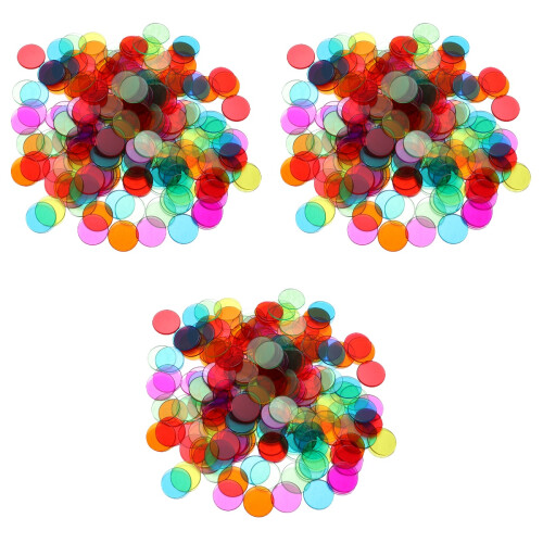 1800Pcs Rounded Plastic Markers for Educational Games and Party 2