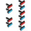 10Pcs Assorted Color Plastic Diamond Drawing Rollers for Daily Art Use 10