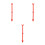 3Pcs Red Plastic Board Game Arrow Spinner with Suction Cup Pointer 6