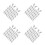 200Pcs Silver Iron Pipe Cable Clips Single-Side Outdoor Wire Clamps 3
