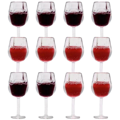 72Pcs Mini Wine Cups Model Resin Assorted Colors for Miniature Scenes 2