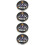 4Pcs Multi-Functional Metal Dealer Buttons for Poker Games Assorted 6