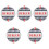 5Pcs White Ceramic Game Chips Lightweight Poker Dealer Button 5