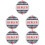 5Pcs White Ceramic Game Chips Lightweight Poker Dealer Button 7
