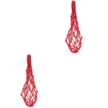2Pièces Filet Rouge Pour Fruits, Suspendue Poules