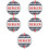5Pcs White Ceramic Game Chips Lightweight Poker Dealer Button 8