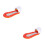 2Pcs Collapsible Recliner Floating Bed Orange with Inflatable Backrest 3