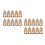 20Pcs Foldable Coffee Cup Carrier with Handle Kraft Paper Drink Holder 6