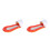 2Pcs Collapsible Recliner Floating Bed Orange with Inflatable Backrest 4