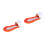 2Pcs Collapsible Recliner Floating Bed Orange with Inflatable Backrest 5