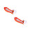 2Pcs Collapsible Recliner Floating Bed Orange with Inflatable Backrest 6