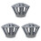 3Pcs Durable Grey Iron Gutter Protectors Fast Water Drain 4