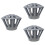 3Pcs Durable Grey Iron Gutter Protectors Fast Water Drain 8