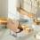 20Pcs Foldable Coffee Cup Carrier with Handle Kraft Paper Drink Holder 8
