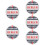 5Pcs White Ceramic Game Chips Lightweight Poker Dealer Button 10