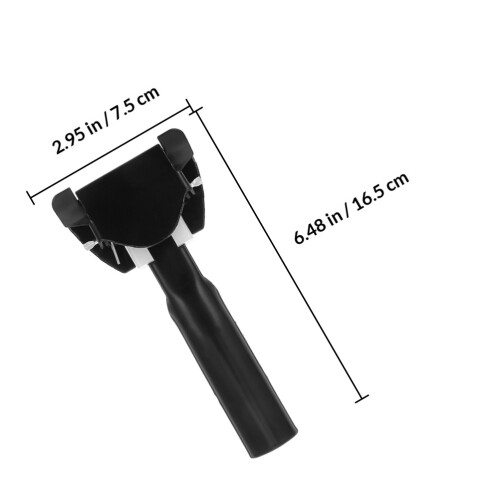2Pcs Mop Handle Clamps Iron Frame Chrome Plated Dust Control Design 1