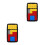 2Pcs Smart Sliding Puzzle Game Black Plastic Cognitive Development Toy 4